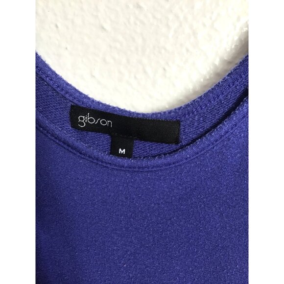 GIBSON- WOMENS BLUE LIGHT WEIGH ELASTIC WAIST SIDE POCKETS ROMPER SIZE MEDIUM - Picture 5 of 10